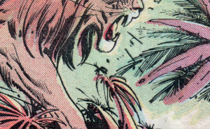 This 1949 closeup of a Burne Hogarth "Tarzan" panel has tints that look like a Craftint product.