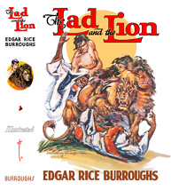 Original Dust-jacket -> Recoverings Dust-jacket (Restored Painting) The Lad and The Lion
