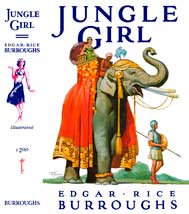 Original Dust-jacket -> Recoverings Dust-jacket (Restored Painting) Jungle Girl