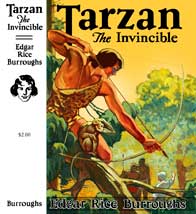 Original Dust-jacket -> Recoverings Dust-jacket (Restored Painting) Tarzan the Invincible
