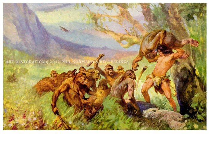 TARZAN AT THE EARTH'S CORE &lt;em&gt;&#8212; 17 x 11 in.&lt;/em&gt;