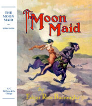 The Moon Maid riding a centaur-like creature